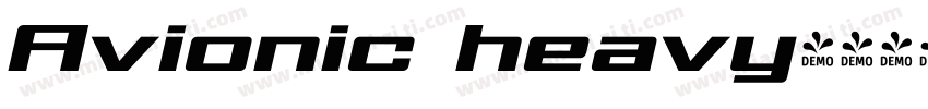 Avionic heavy字体转换